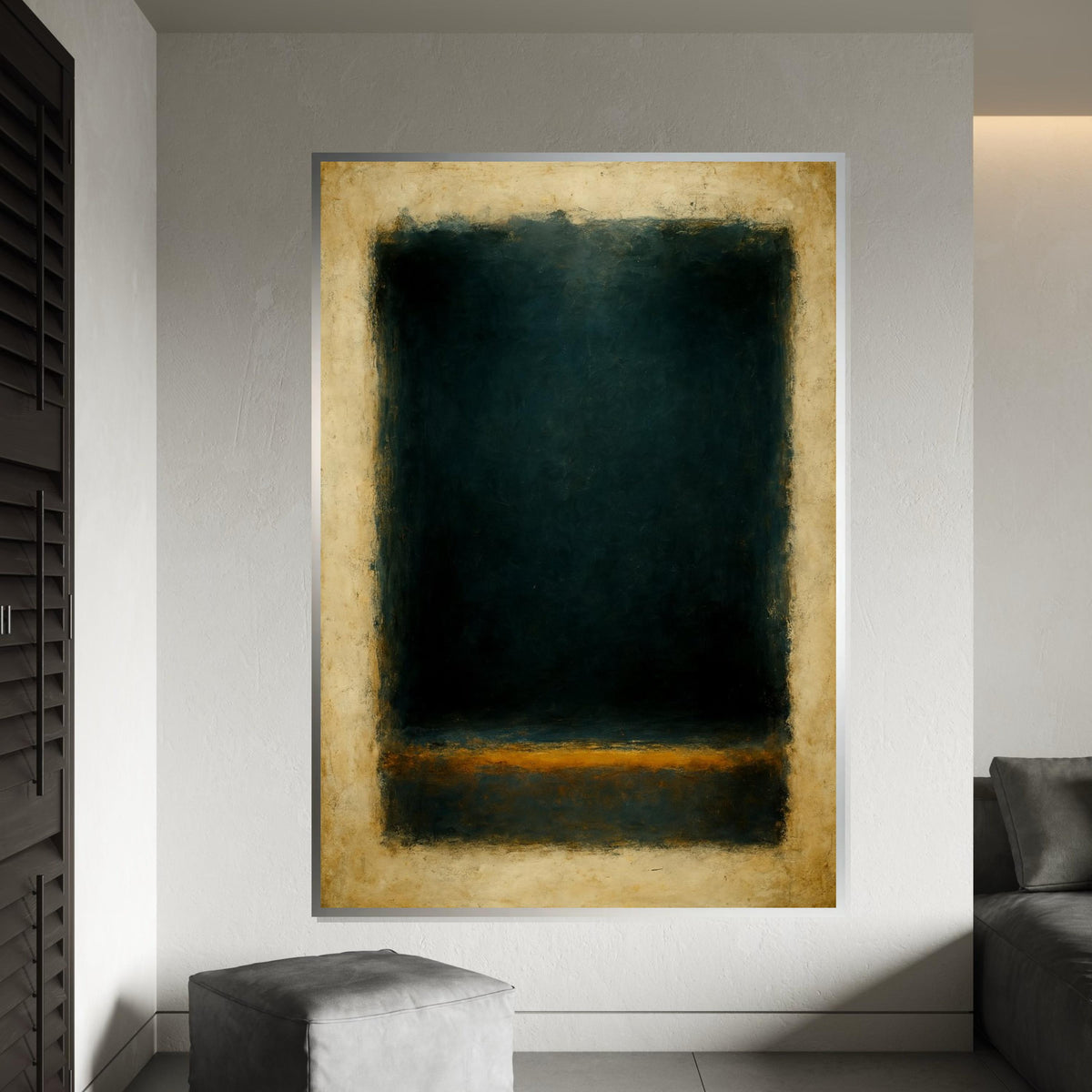 Mark Rothko Canvas, Abstract Wall Art, Mark Rothko Style Print,Affiche Art,Expressionist Canvas Painting,Ready To Hang Decor,Print Art