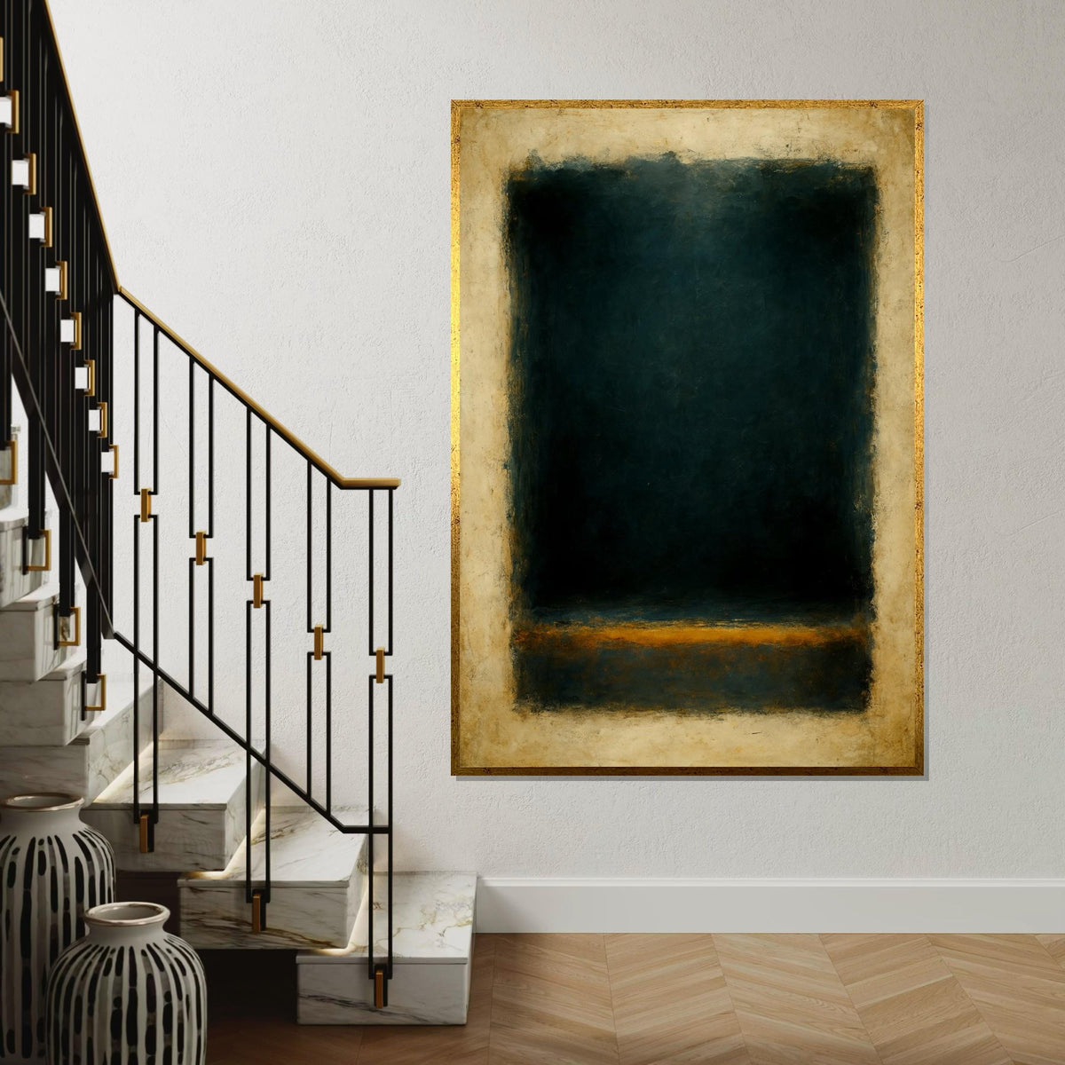 Mark Rothko Canvas, Abstract Wall Art, Mark Rothko Style Print,Affiche Art,Expressionist Canvas Painting,Ready To Hang Decor,Print Art