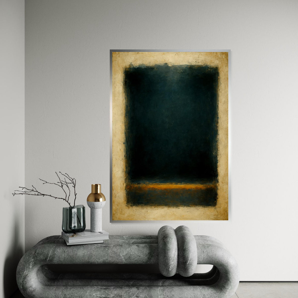 Mark Rothko Canvas, Abstract Wall Art, Mark Rothko Style Print,Affiche Art,Expressionist Canvas Painting,Ready To Hang Decor,Print Art