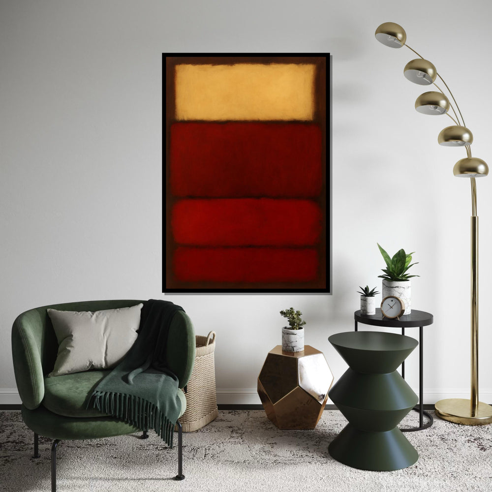 Mark Rothko Canvas, Abstract Wall Art, Mark Rothko Style Print,Affiche Art,Expressionist Canvas Painting,Ready To Hang Decor,Print Art