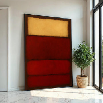 Mark Rothko Canvas, Abstract Wall Art, Mark Rothko Style Print,Affiche Art,Expressionist Canvas Painting,Ready To Hang Decor,Print Art