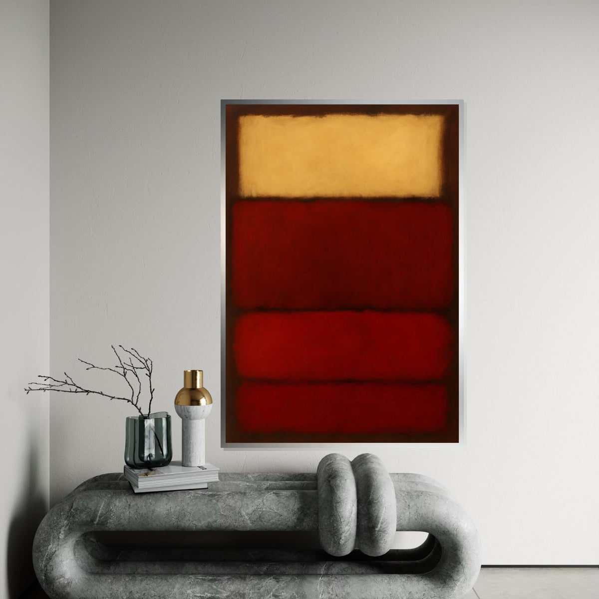 Mark Rothko Canvas, Abstract Wall Art, Mark Rothko Style Print,Affiche Art,Expressionist Canvas Painting,Ready To Hang Decor,Print Art
