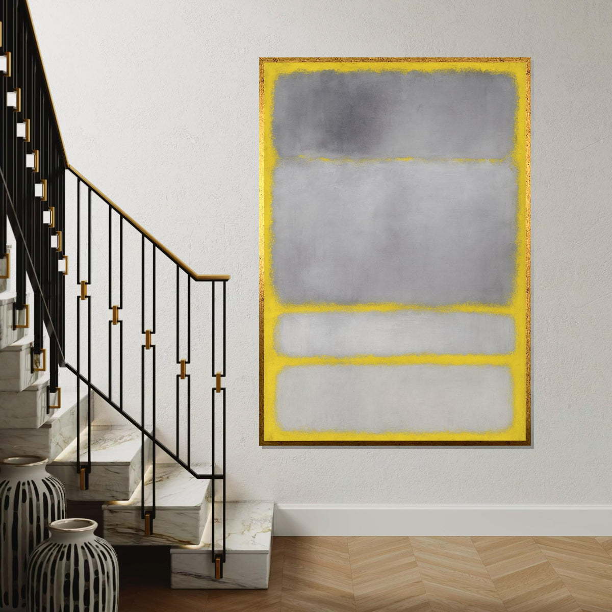 Mark Rothko Canvas, Abstract Wall Art, Mark Rothko Style Print,Affiche Art,Expressionist Canvas Painting,Ready To Hang Decor,Print Art