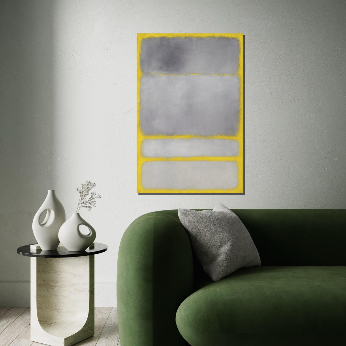 Mark Rothko Canvas, Abstract Wall Art, Mark Rothko Style Print,Affiche Art,Expressionist Canvas Painting,Ready To Hang Decor,Print Art