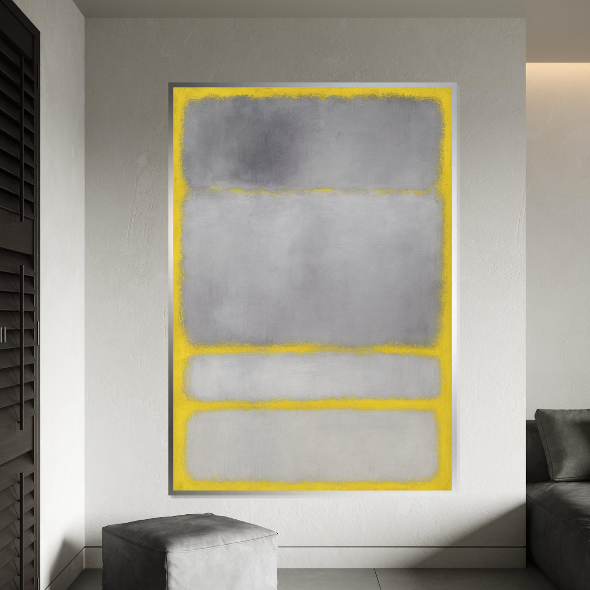 Mark Rothko Canvas, Abstract Wall Art, Mark Rothko Style Print,Affiche Art,Expressionist Canvas Painting,Ready To Hang Decor,Print Art
