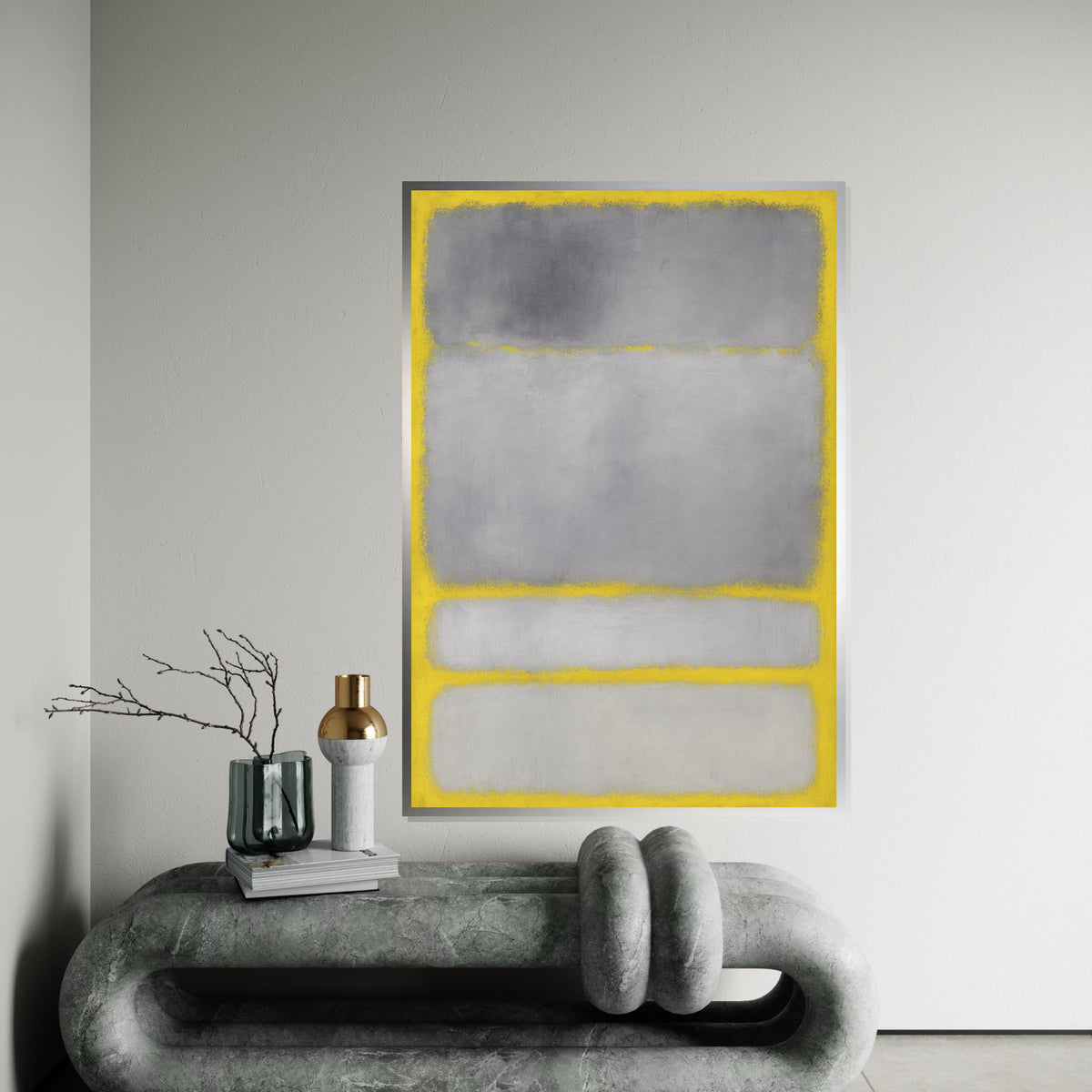 Mark Rothko Canvas, Abstract Wall Art, Mark Rothko Style Print,Affiche Art,Expressionist Canvas Painting,Ready To Hang Decor,Print Art