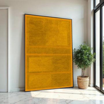 Mark Rothko Canvas, Yellow Abstract Wall Art,Mark Rothko Style Print,Affiche Art,Expressionist Canvas Painting,Ready To Hang Decor,Print Art