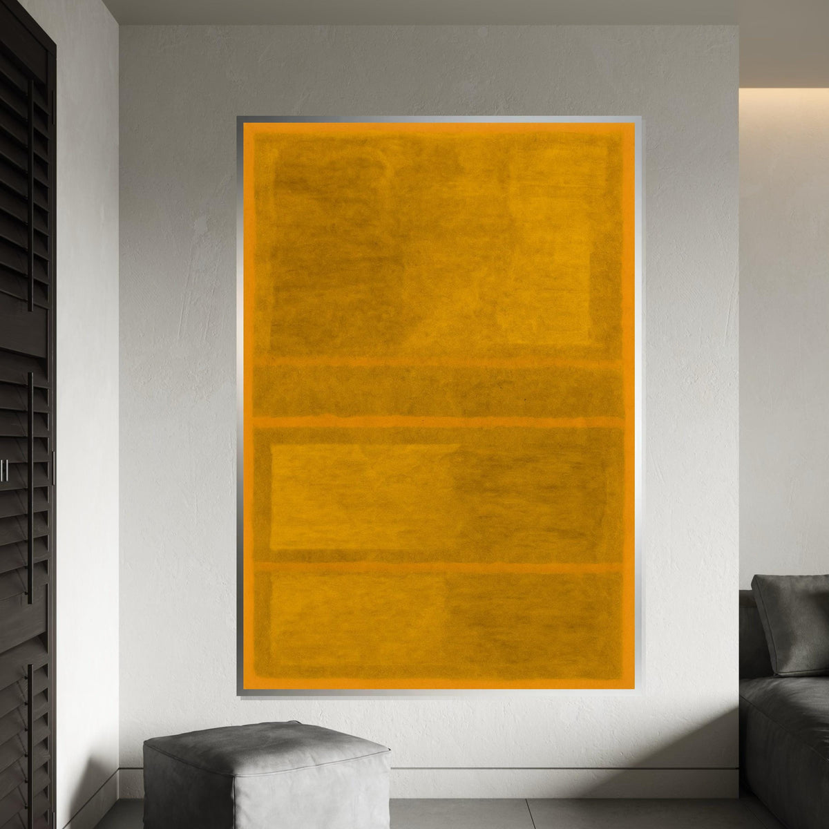 Mark Rothko Canvas, Yellow Abstract Wall Art,Mark Rothko Style Print,Affiche Art,Expressionist Canvas Painting,Ready To Hang Decor,Print Art