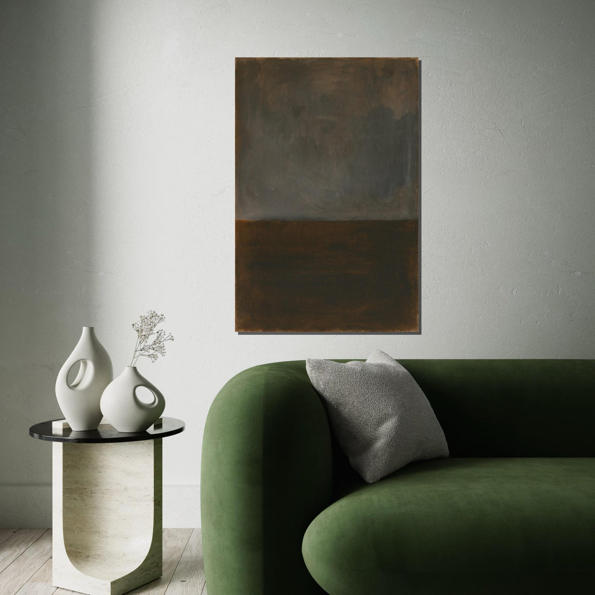 Mark Rothko Canvas, Black Abstract Wall Art, Mark Rothko Style Print,Affiche Art,Expressionist Canvas Painting,Ready To Hang Decor,Print Art