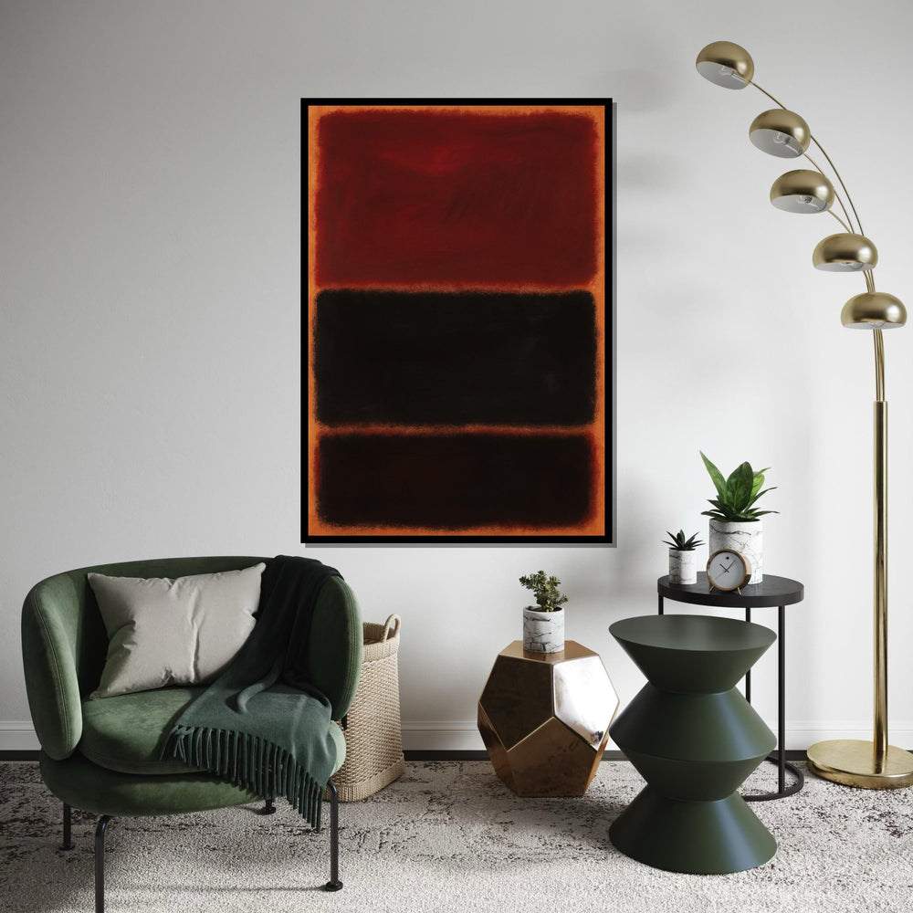 Mark Rothko Canvas, Abstract Wall Art, Mark Rothko Style Print,Affiche Art,Expressionist Canvas Painting,Ready To Hang Decor,Print Art