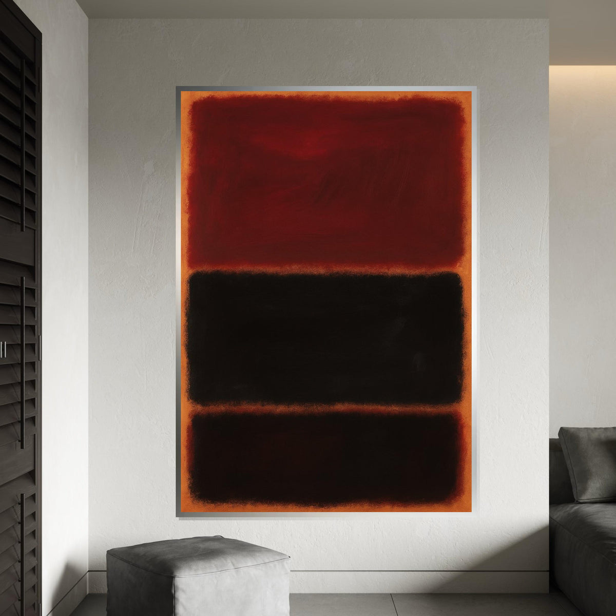 Mark Rothko Canvas, Abstract Wall Art, Mark Rothko Style Print,Affiche Art,Expressionist Canvas Painting,Ready To Hang Decor,Print Art