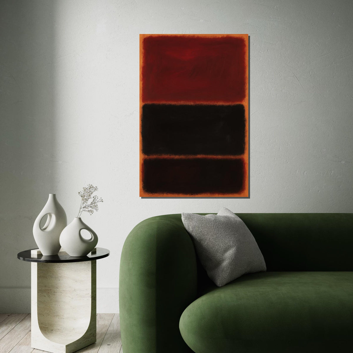 Mark Rothko Canvas, Abstract Wall Art, Mark Rothko Style Print,Affiche Art,Expressionist Canvas Painting,Ready To Hang Decor,Print Art