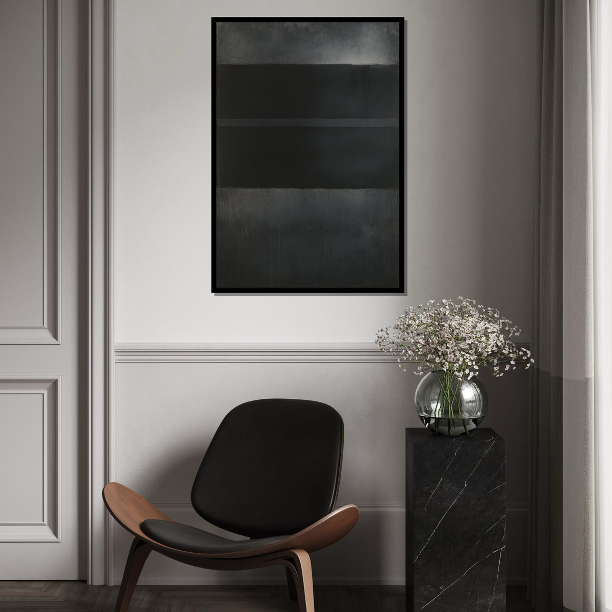 Mark Rothko Canvas, Abstract Wall Art, Mark Rothko Style Print,Affiche Art,Expressionist Canvas Painting,Ready To Hang Decor,Print Art