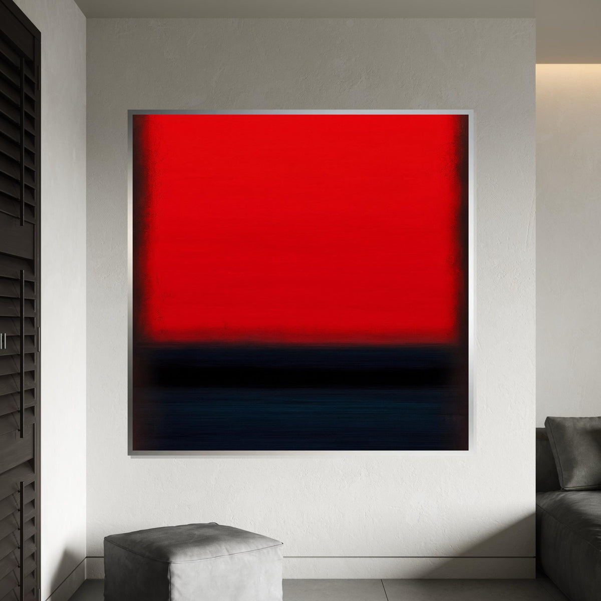 Mark Rothko Canvas, Abstract Wall Art, Mark Rothko Style Print,Affiche Art,Expressionist Canvas Painting,Ready To Hang Decor,Print Art