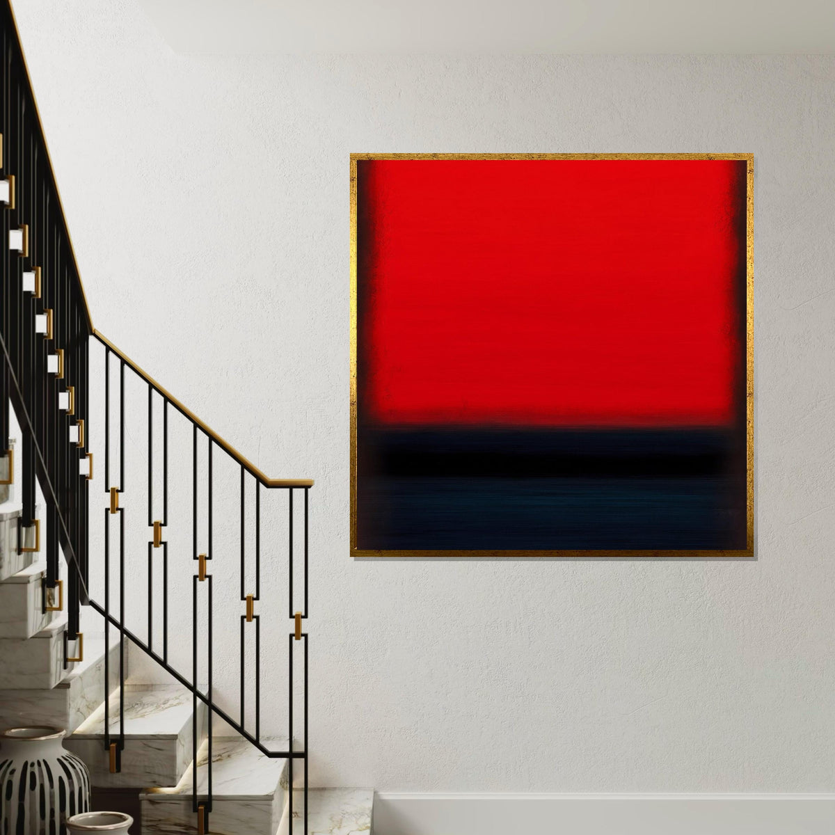 Mark Rothko Canvas, Abstract Wall Art, Mark Rothko Style Print,Affiche Art,Expressionist Canvas Painting,Ready To Hang Decor,Print Art