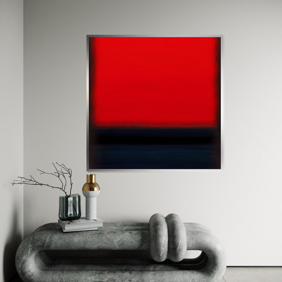 Mark Rothko Canvas, Abstract Wall Art, Mark Rothko Style Print,Affiche Art,Expressionist Canvas Painting,Ready To Hang Decor,Print Art