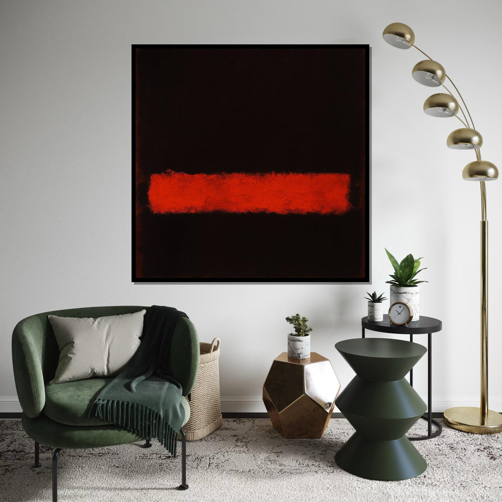 Mark Rothko Canvas, Black Wall Art, Mark Rothko Style Print,Affiche Art,Expressionist Canvas Painting,Ready To Hang Decor,Print Art