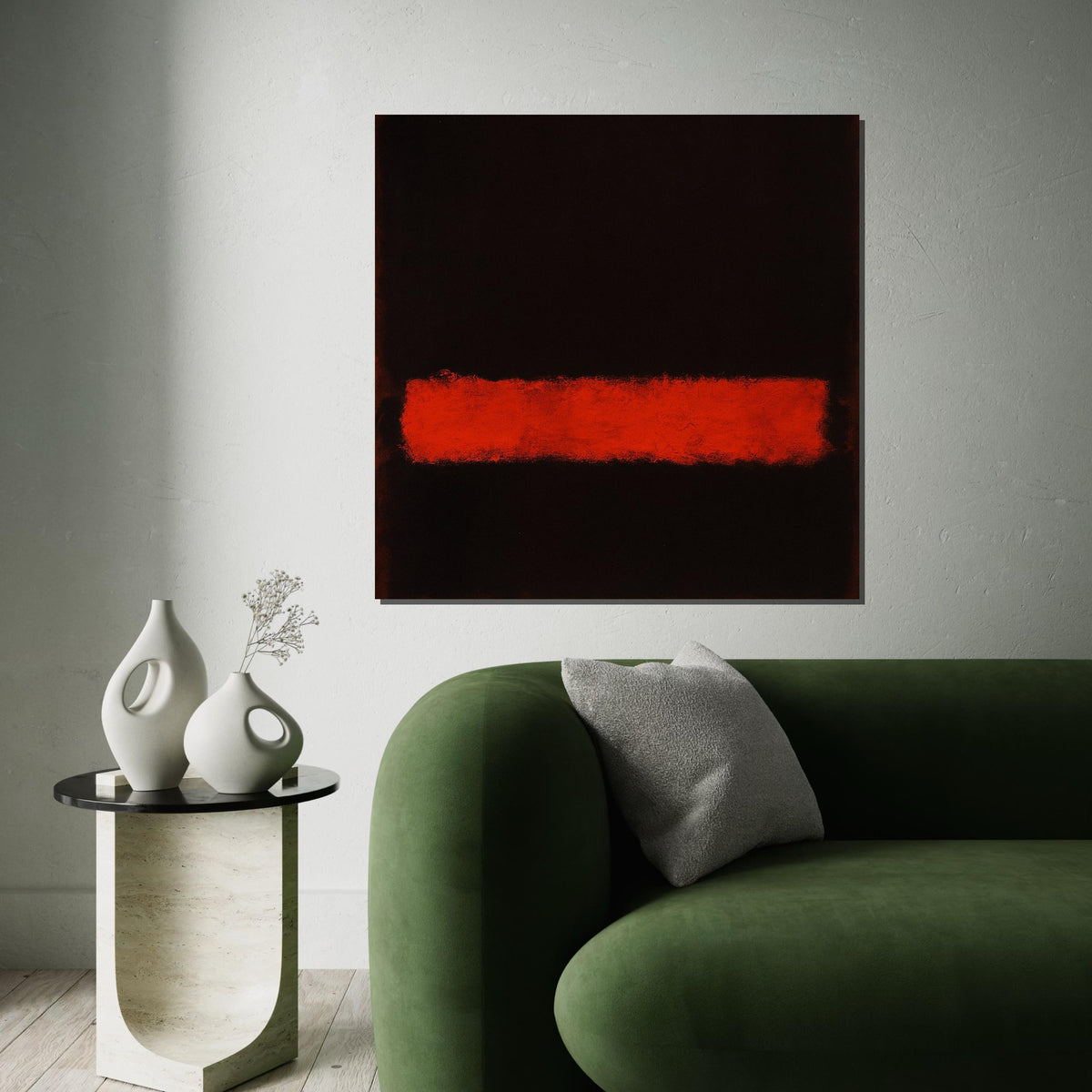 Mark Rothko Canvas, Black Wall Art, Mark Rothko Style Print,Affiche Art,Expressionist Canvas Painting,Ready To Hang Decor,Print Art