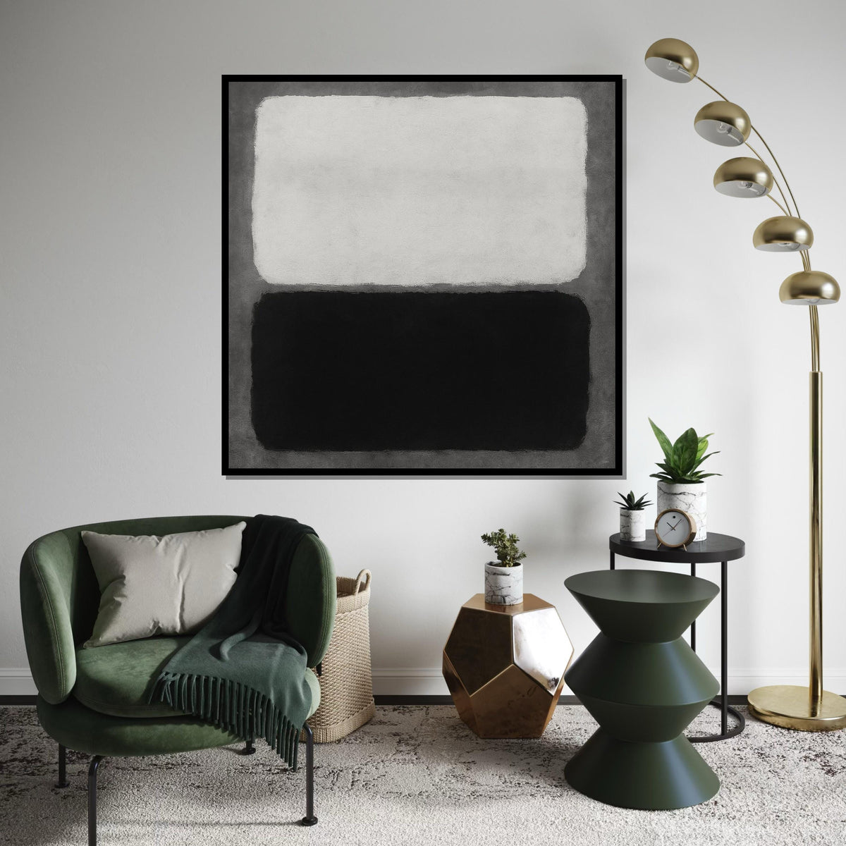 Mark Rothko Canvas, Abstract Wall Art, Mark Rothko Style Print,Affiche Art,Expressionist Canvas Painting,Ready To Hang Decor,Print Art