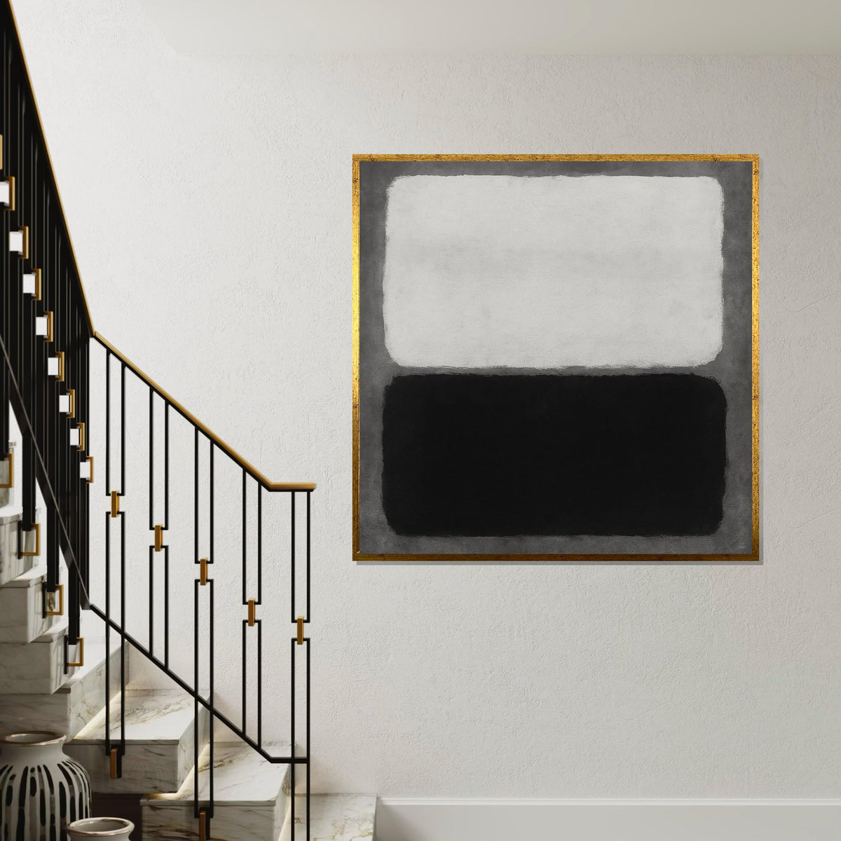 Mark Rothko Canvas, Abstract Wall Art, Mark Rothko Style Print,Affiche Art,Expressionist Canvas Painting,Ready To Hang Decor,Print Art