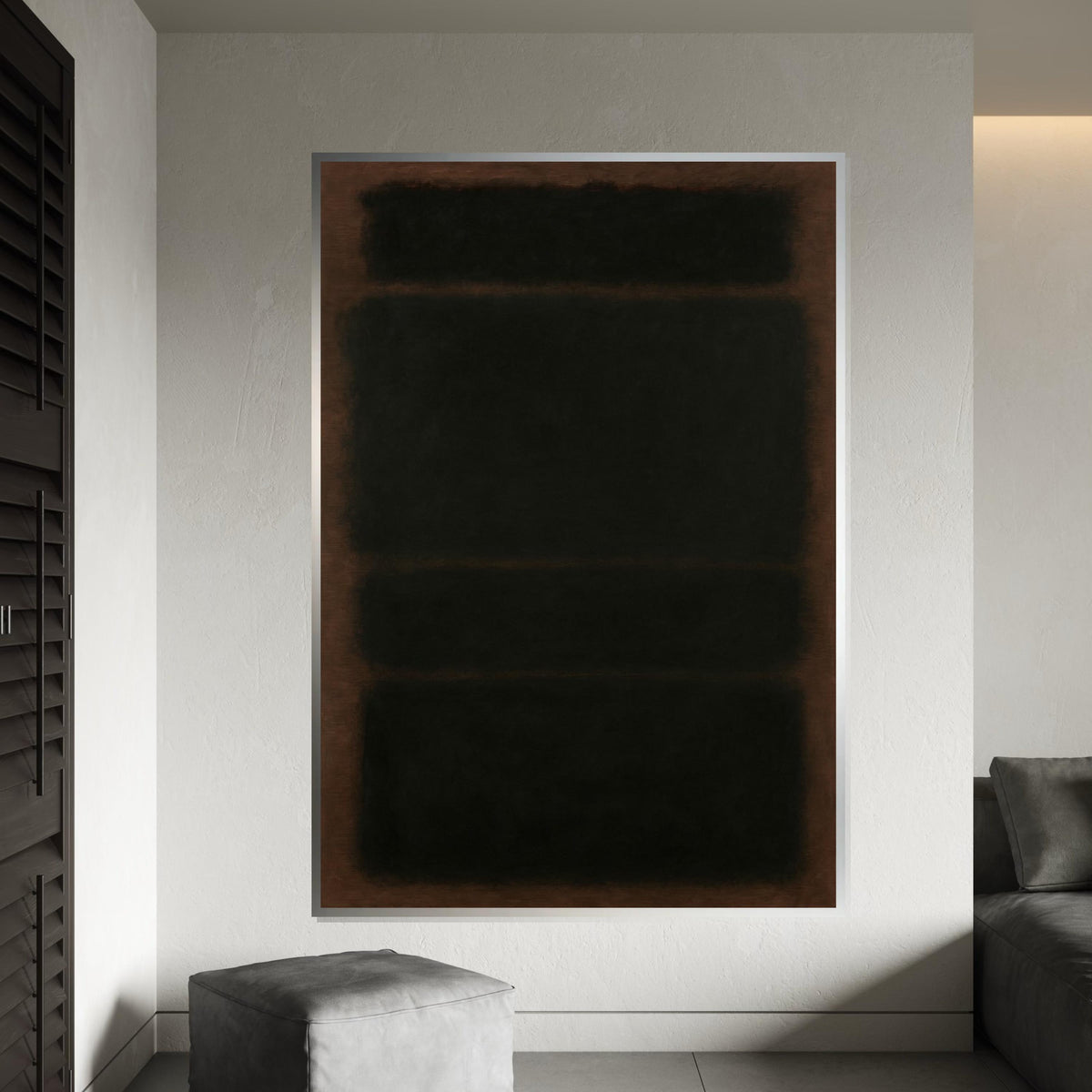 Mark Rothko Canvas, Abstract Wall Art, Mark Rothko Style Print,Affiche Art,Expressionist Canvas Painting,Ready To Hang Decor,Print Art