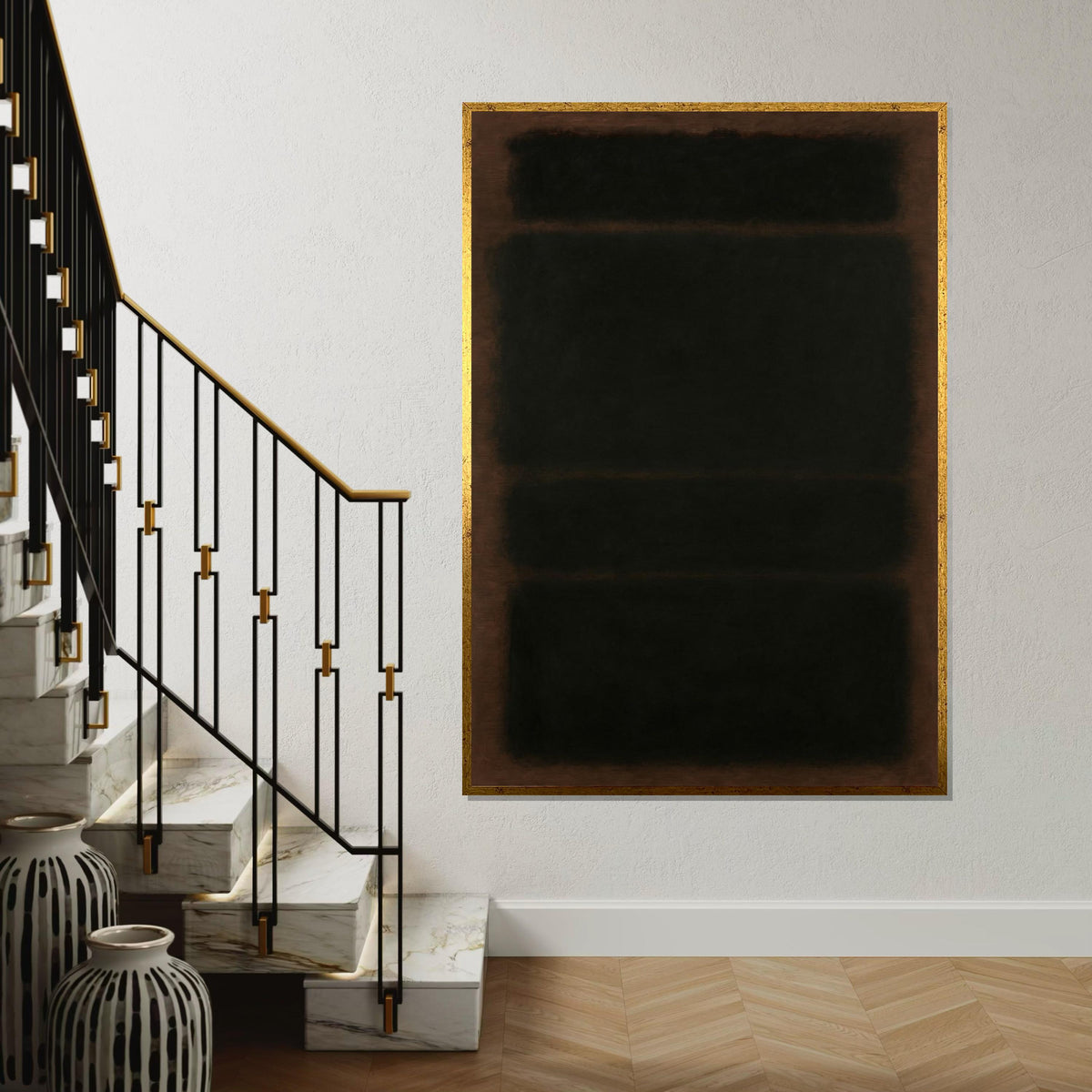 Mark Rothko Canvas, Abstract Wall Art, Mark Rothko Style Print,Affiche Art,Expressionist Canvas Painting,Ready To Hang Decor,Print Art