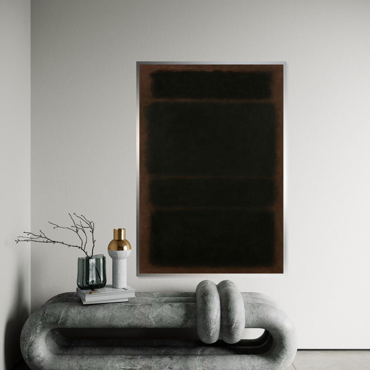 Mark Rothko Canvas, Abstract Wall Art, Mark Rothko Style Print,Affiche Art,Expressionist Canvas Painting,Ready To Hang Decor,Print Art