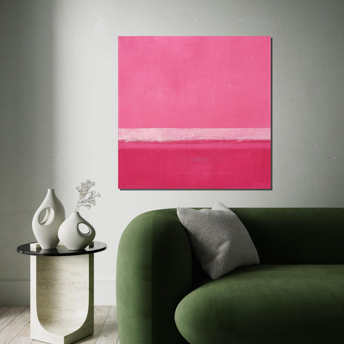 Mark Rothko Canvas, Pink Wall Art, Mark Rothko Style Print,Affiche Art,Expressionist Canvas Painting,Ready To Hang Decor,Print Art