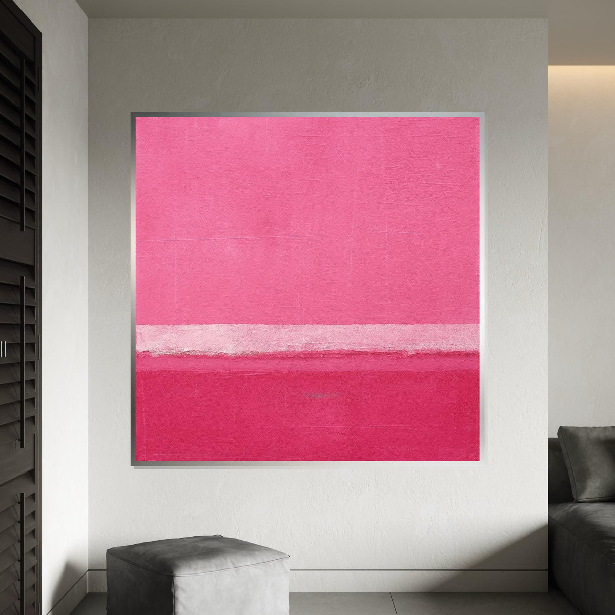 Mark Rothko Canvas, Pink Wall Art, Mark Rothko Style Print,Affiche Art,Expressionist Canvas Painting,Ready To Hang Decor,Print Art