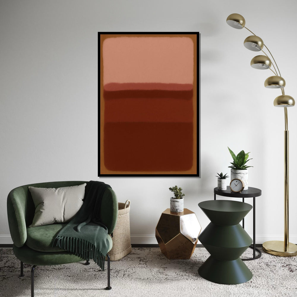 Muted Earth Tones Canvas, Abstract Color Block Art, Neutral Wall Art Canvas Design, Ready to Hang Decoration, Minimalist Decor