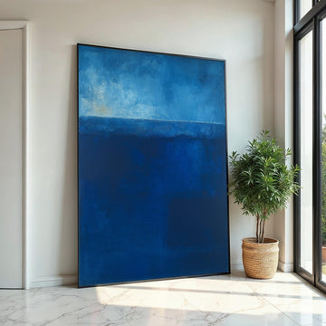 Mark Rothko Canvas, Blue Wall Art, Mark Rothko Style Print,Affiche Art,Expressionist Canvas Painting,Ready To Hang Decor,Print Art