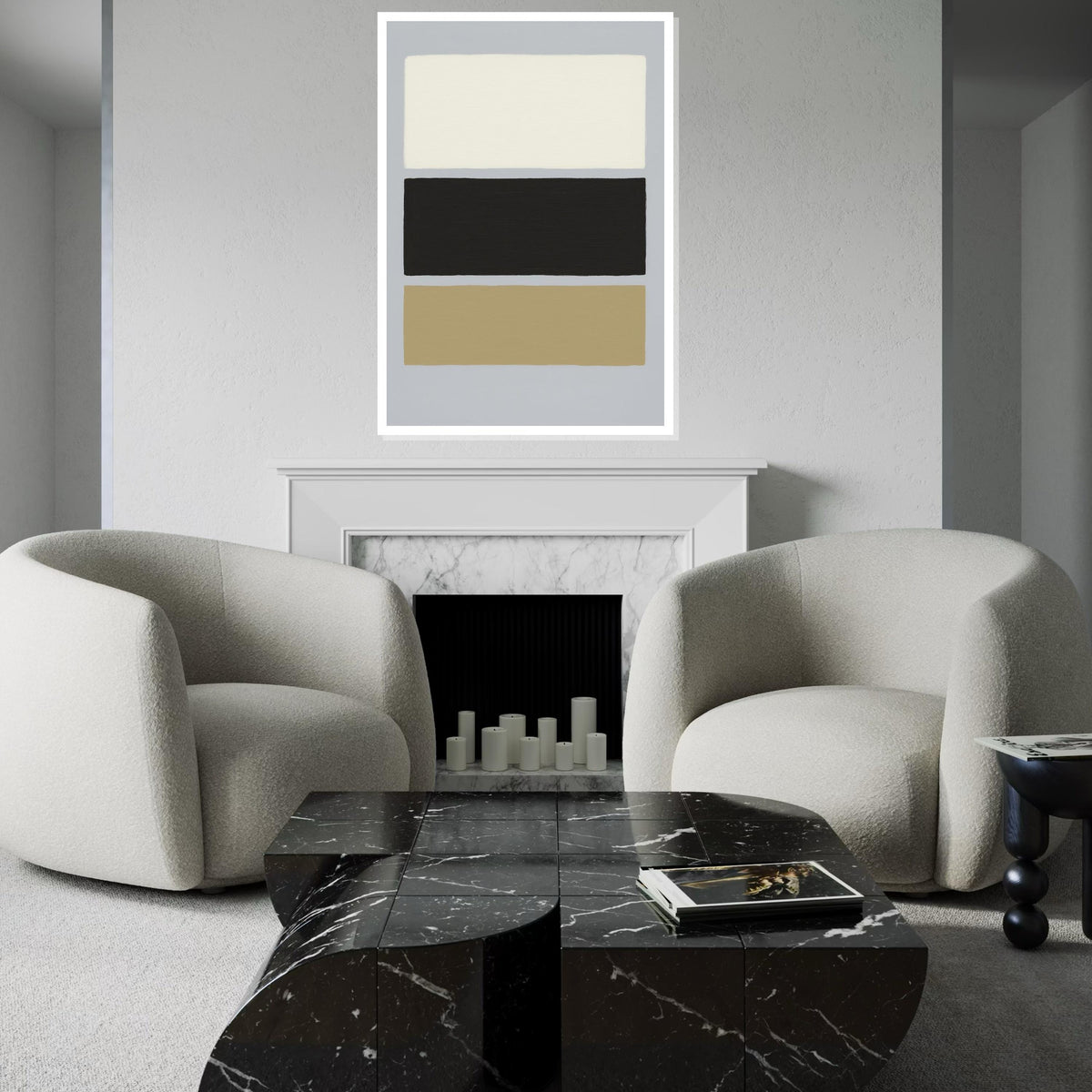 Mark Rothko Canvas, Abstract Wall Art, Mark Rothko Style Print,Affiche Art,Expressionist Canvas Painting,Ready To Hang Decor,Print Art