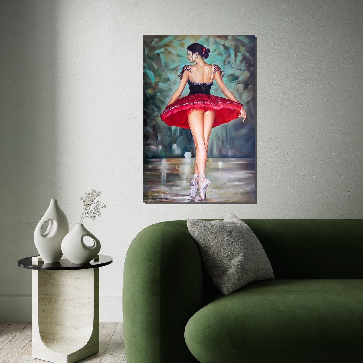 Elegant Ballerina Canvas, Dance Wall Art, Ballet Dancer Poster, Wall Art Canvas Design, Ready to Hang Home Decoration