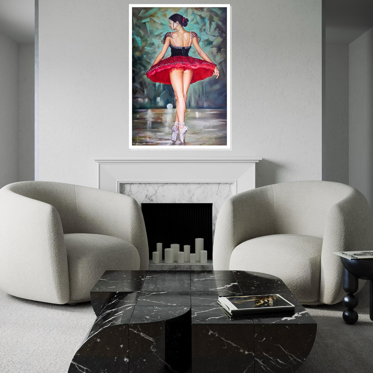Elegant Ballerina Canvas, Dance Wall Art, Ballet Dancer Poster, Wall Art Canvas Design, Ready to Hang Home Decoration