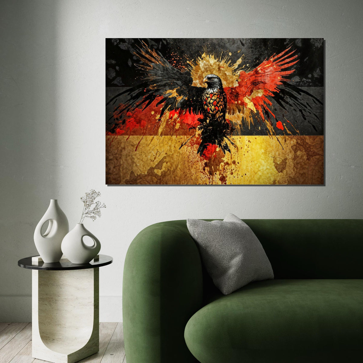 Vibrant Eagle Splash Canvas, Colorful Bird Wall Art, Abstract Eagle Print, Wall Art Canvas Design, Ready to Hang Decoration