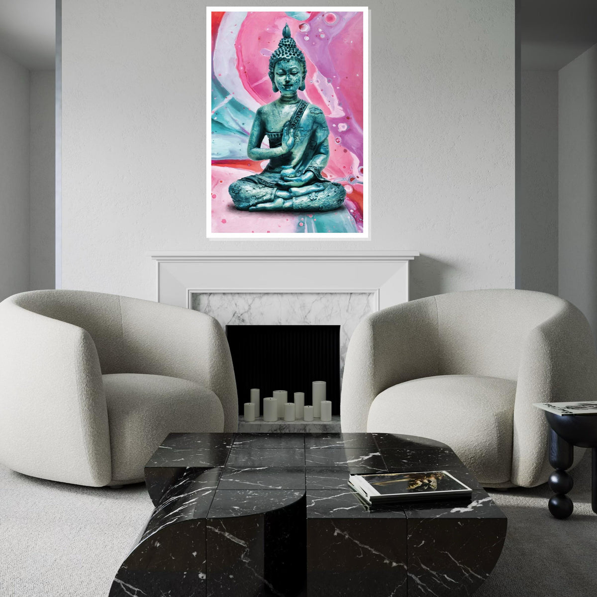 Buddha Tranquility Canvas, Meditation Art, Zen Buddha Wall Print, Spiritual Decor, Wall Art Canvas Design, Ready to Hang Decoration