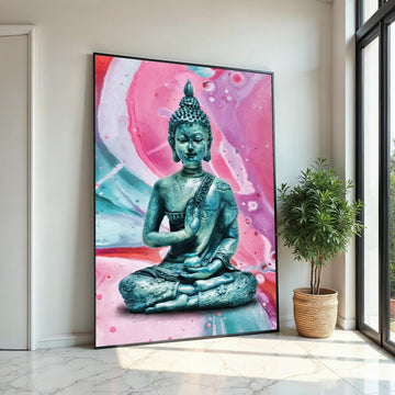 Buddha Tranquility Canvas, Meditation Art, Zen Buddha Wall Print, Spiritual Decor, Wall Art Canvas Design, Ready to Hang Decoration