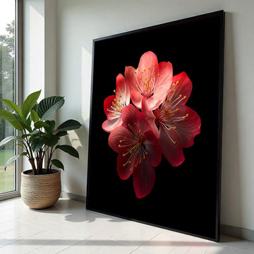 Cherry Blossom Canvas, Floral Wall Art, Pink Flower Print, Nature Poster, Wall Art Canvas Design, Ready to Hang Decoration