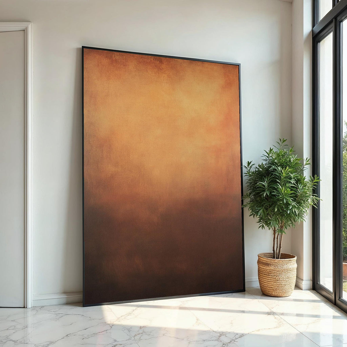 Mark Rothko Inspired Abstract Color Field Canvas Print, Minimalist Modern Wall Decor, Vibrant Oil-Paint Style Art for Living Room