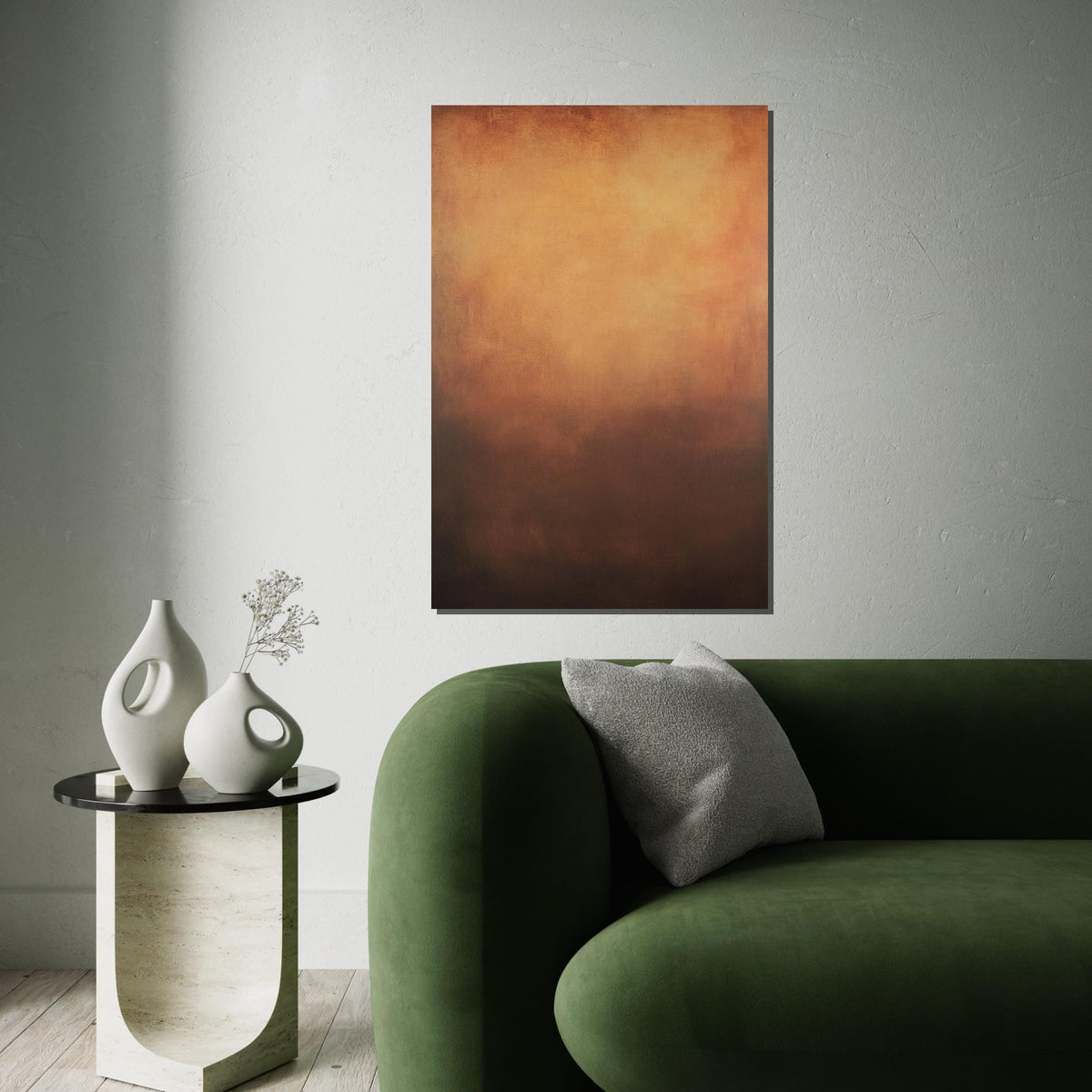 Mark Rothko Inspired Abstract Color Field Canvas Print, Minimalist Modern Wall Decor, Vibrant Oil-Paint Style Art for Living Room