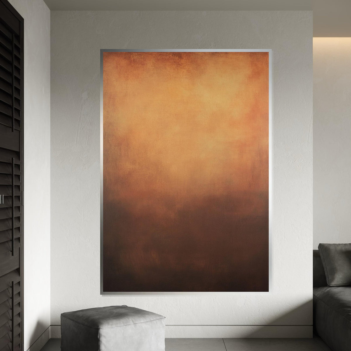 Mark Rothko Inspired Abstract Color Field Canvas Print, Minimalist Modern Wall Decor, Vibrant Oil-Paint Style Art for Living Room