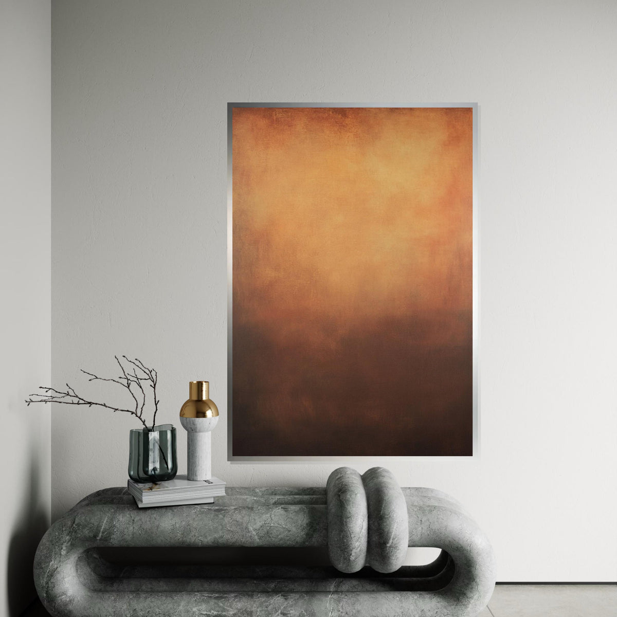 Mark Rothko Inspired Abstract Color Field Canvas Print, Minimalist Modern Wall Decor, Vibrant Oil-Paint Style Art for Living Room