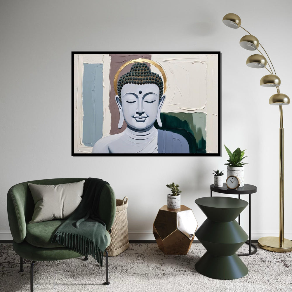 Buddha Serenity Canvas, Spiritual Wall Art, Tranquil Buddha Print, Zen Home Decor, Wall Art Canvas Design, Ready To Hang Decoration