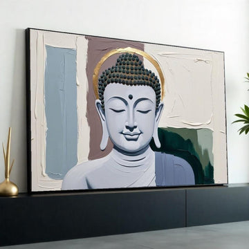 Buddha Serenity Canvas, Spiritual Wall Art, Tranquil Buddha Print, Zen Home Decor, Wall Art Canvas Design, Ready To Hang Decoration