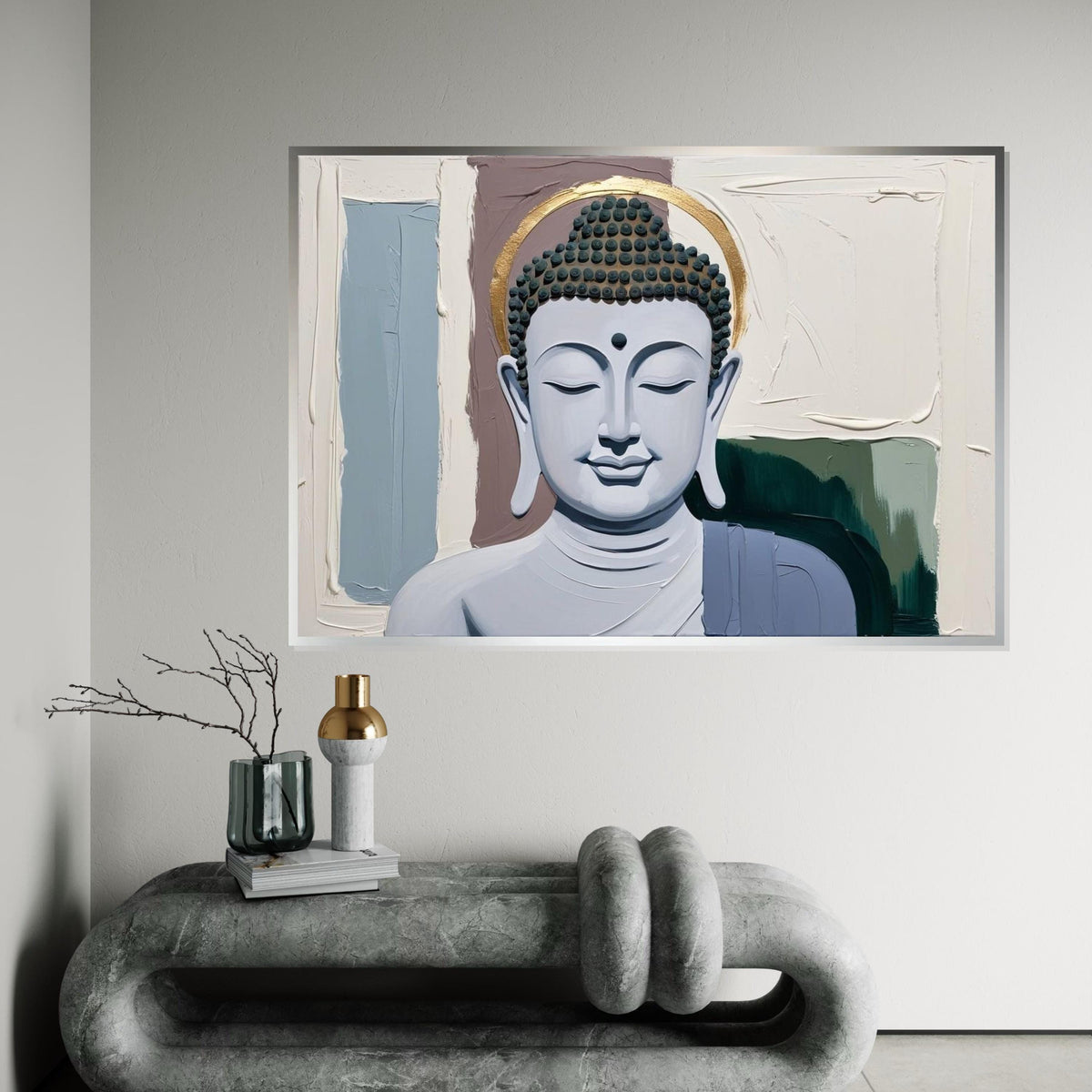Buddha Serenity Canvas, Spiritual Wall Art, Tranquil Buddha Print, Zen Home Decor, Wall Art Canvas Design, Ready To Hang Decoration