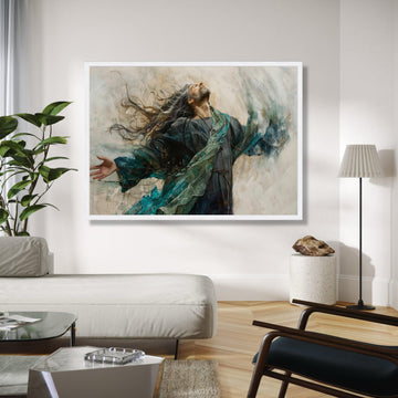 Inspirational Jesus Canvas Wall Art, Spiritual Christian Painting, Modern Religious Decor, Inspirational Home Gift Art, Home Decor, Print