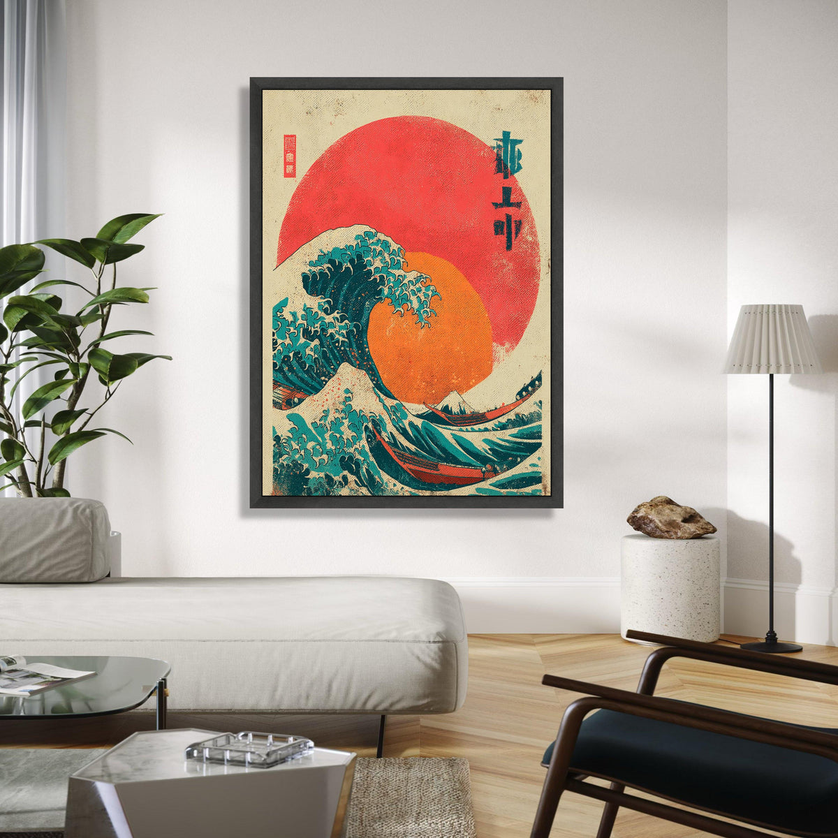 The Great Wave Off Kanagawa Canvas, Japanese Ocean Wave Art, Traditional Ukiyo-e Print, Coastal Wall Decor, Gift Art, Home Decor, Print