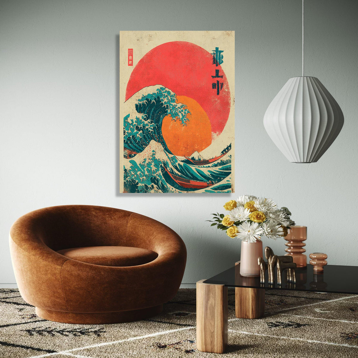 The Great Wave Off Kanagawa Canvas, Japanese Ocean Wave Art, Traditional Ukiyo-e Print, Coastal Wall Decor, Gift Art, Home Decor, Print