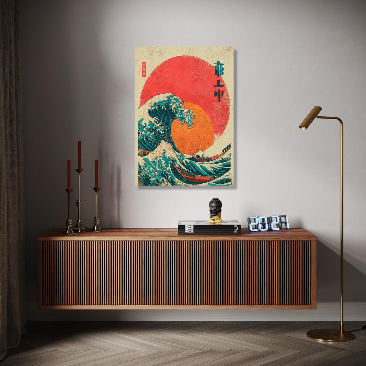 The Great Wave Off Kanagawa Canvas, Japanese Ocean Wave Art, Traditional Ukiyo-e Print, Coastal Wall Decor, Gift Art, Home Decor, Print