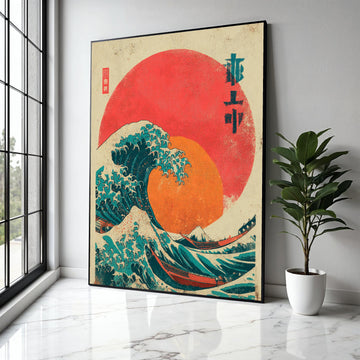 The Great Wave Off Kanagawa Canvas, Japanese Ocean Wave Art, Traditional Ukiyo-e Print, Coastal Wall Decor, Gift Art, Home Decor, Print